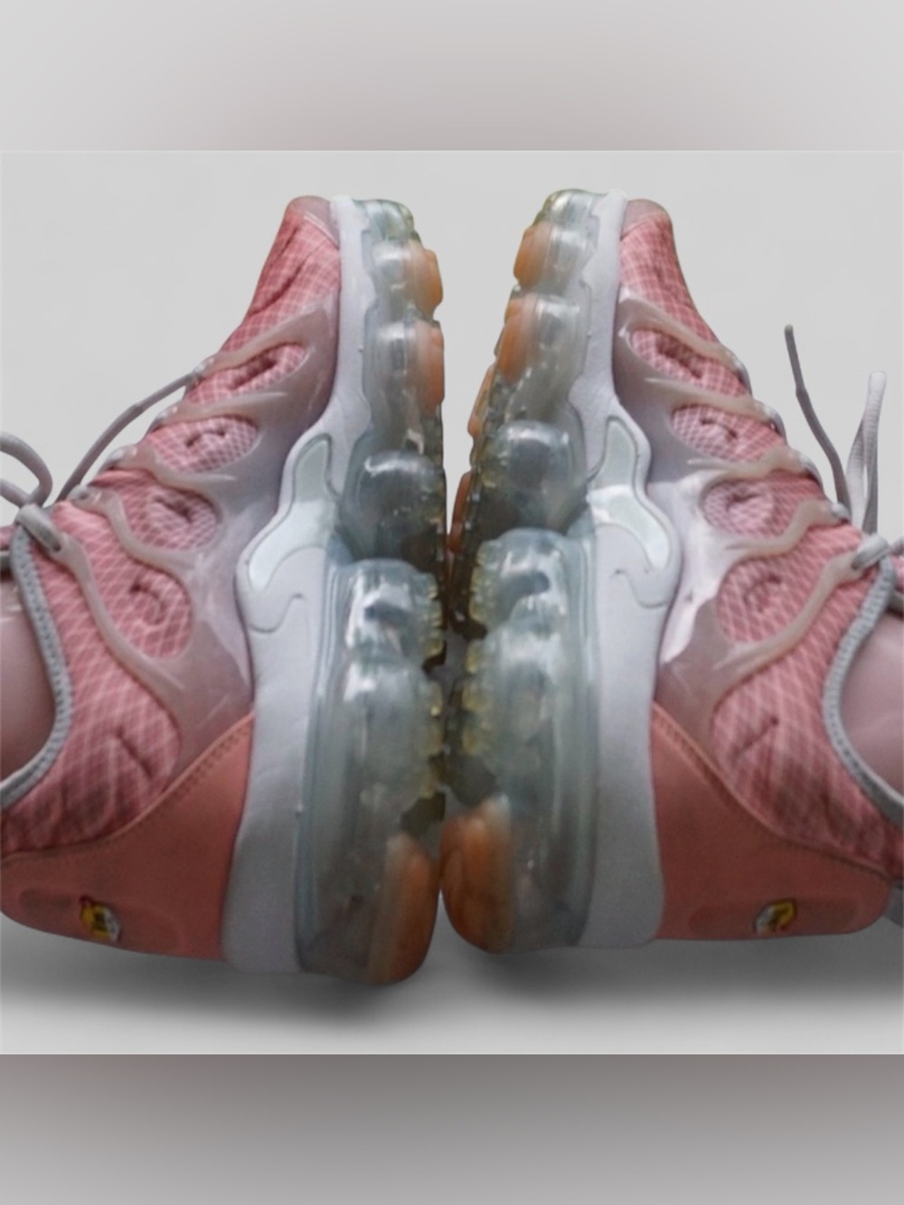 RARE Women's Nike Vapor Max Plus Bleached Coral sneakers sz 8.5 M - Picture 7 of 11